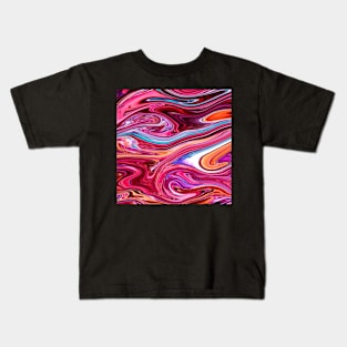 Swirls- Galaxy Marble Kids T-Shirt